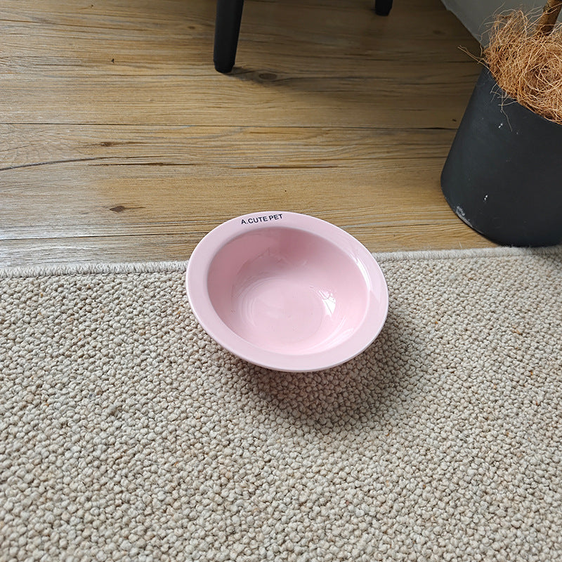 Anti Tumble High Leg Ceramic Pet Food And Water Double Bowl Holder
