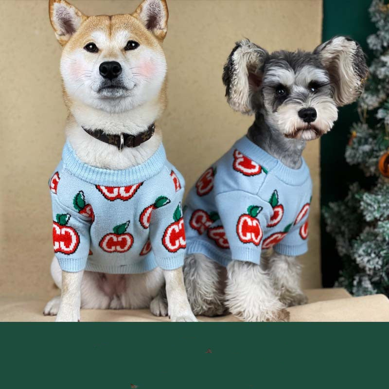 Autumn Winter Thick Knit Pet Sweater Clothes