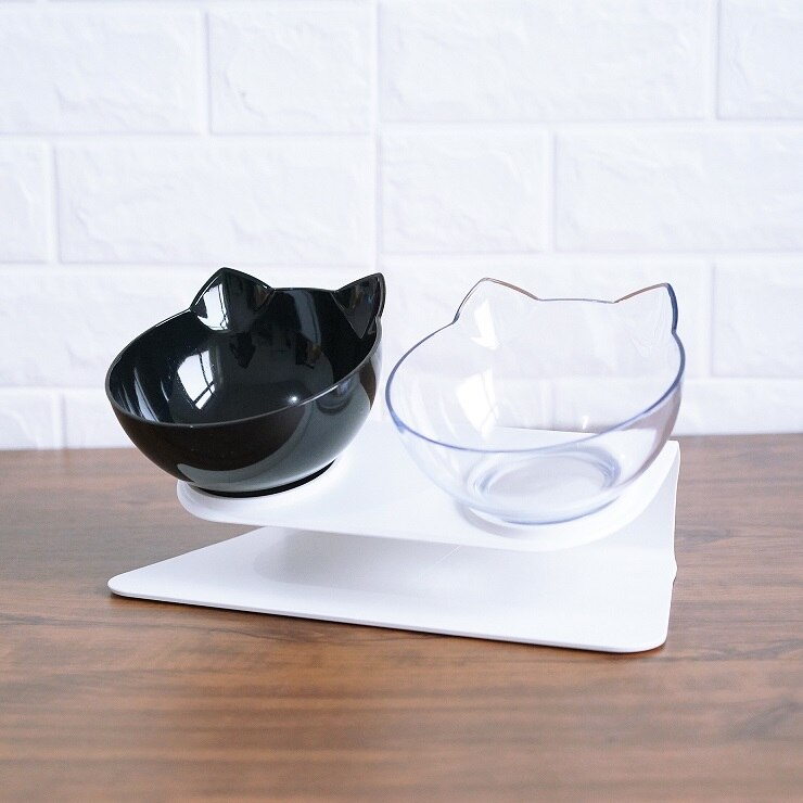 Non Slip Raised Stand Double Pet Food And Water Bowl