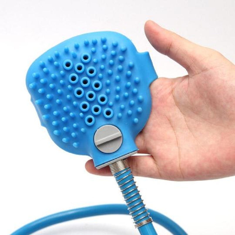 Pet Bathing Massage Shower Sprayer Cleaning Brush Tool