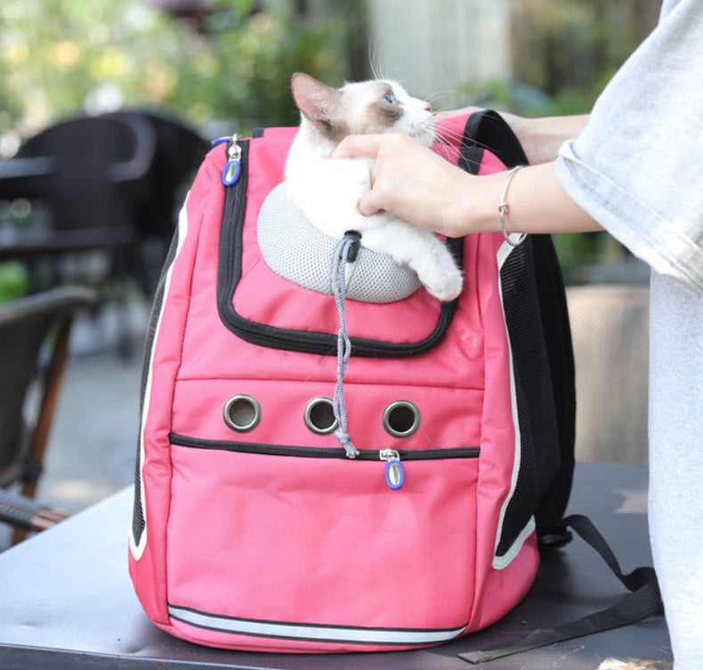 Portable Pet Outing Backpack Travel Carry Bag