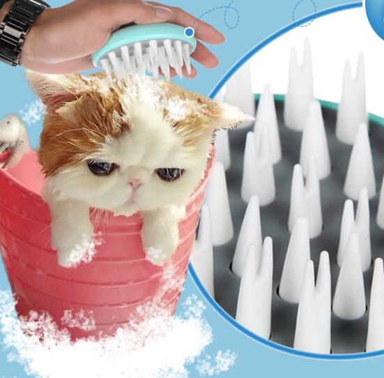 Comfortable Massage Bath Shower Grooming Cleaning Pet Brush