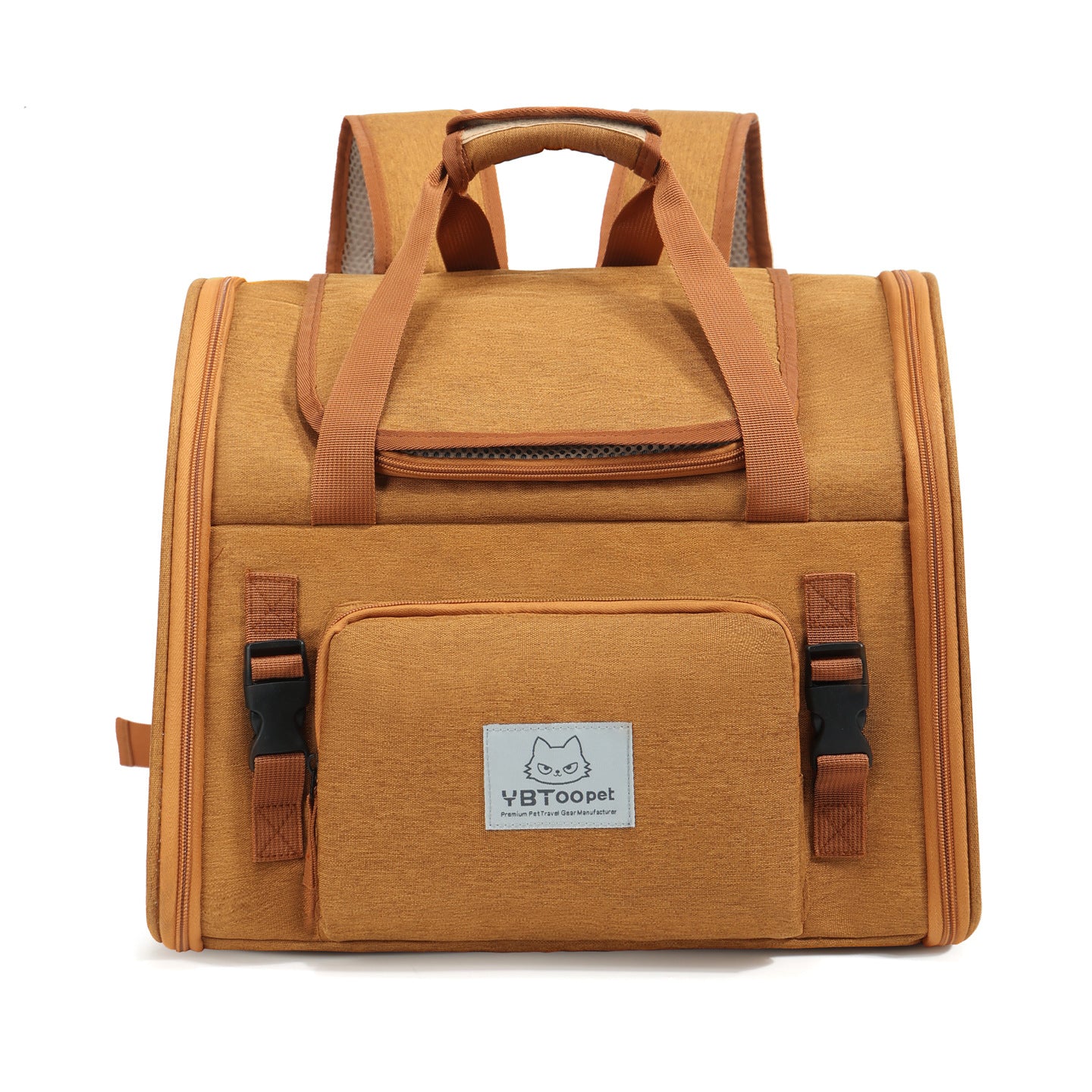 Expandable Breathable Portable Pet Backpack Large Capacity Outdoor Travel Bag