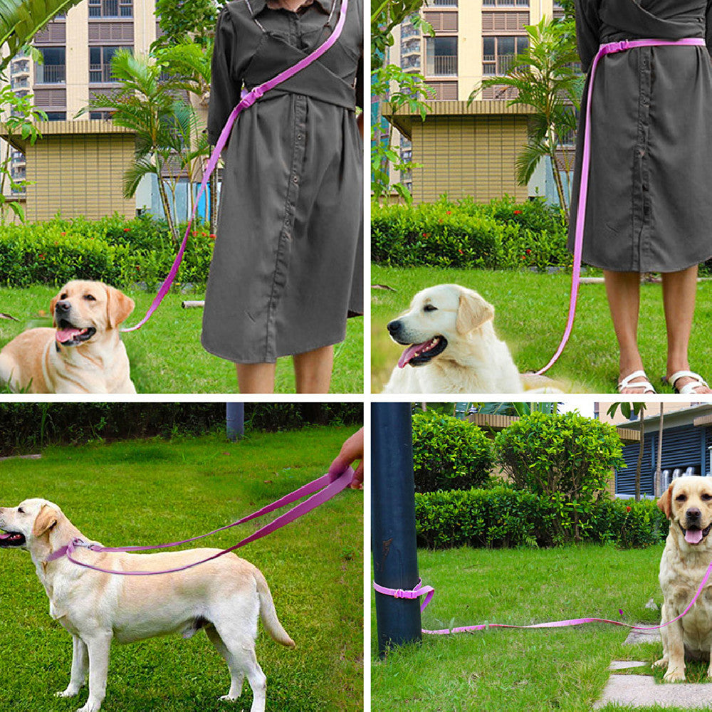 New Pet PVC Waterproof Multifunctional Traction Rope Leash