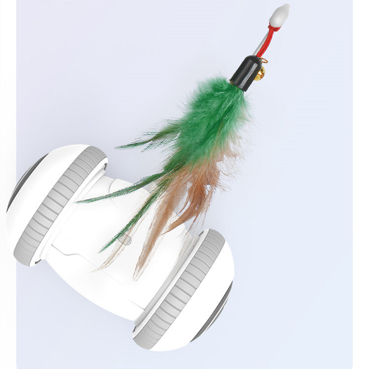 Interactive Pet Toy Interchangeable Feather Play Set