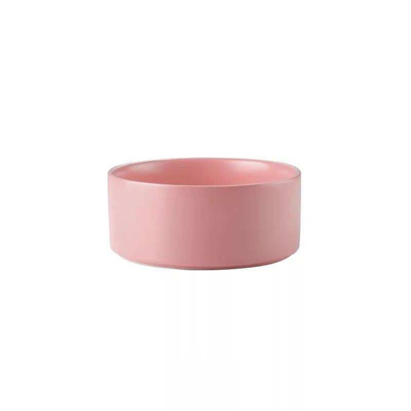 Metal Frame Ceramic Pet Feeding Bowl