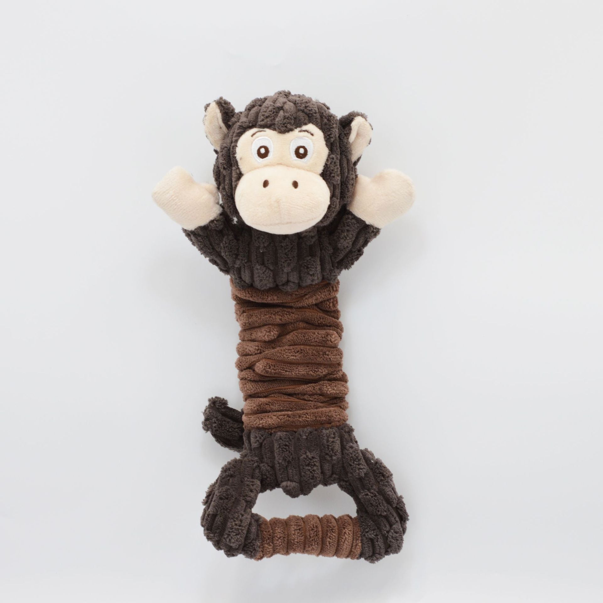 Large Squeaky Plush Pet Toy Soft Fabric Tug Of War Indoor Play Toy