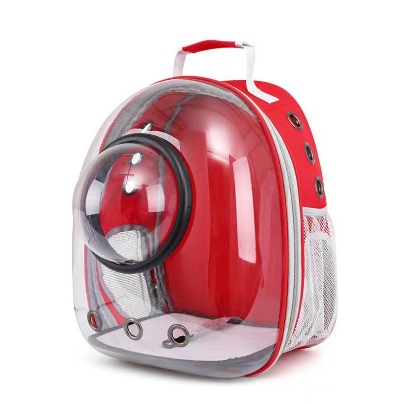 Transparent Skylight Breathable Pet Backpack Large Capacity Travel Bag