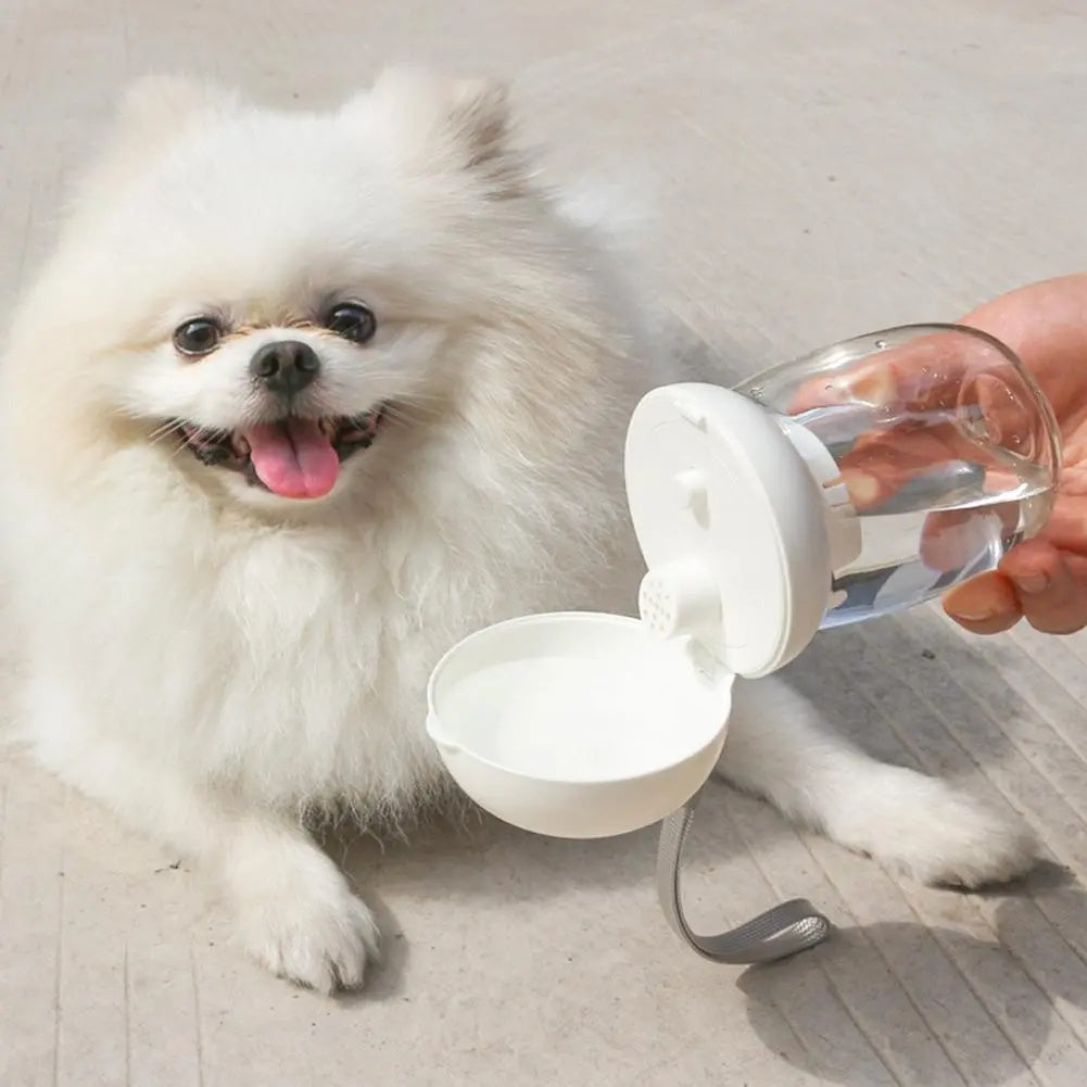 Portable Pet Water Bottle Travel Feeding Bowl High Temperature Resistant
