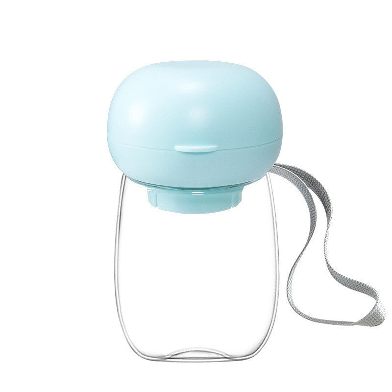 Portable Pet Water Bottle Travel Feeding Bowl High Temperature Resistant