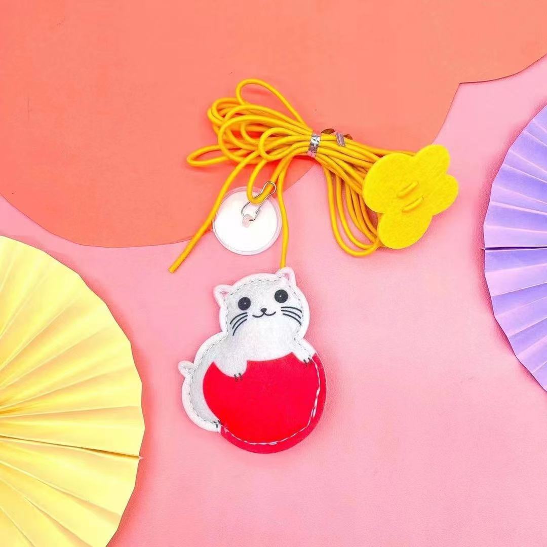 Interactive Hanging Rope Mouse Telescopic Funny Self Play Pet Toy Supplies