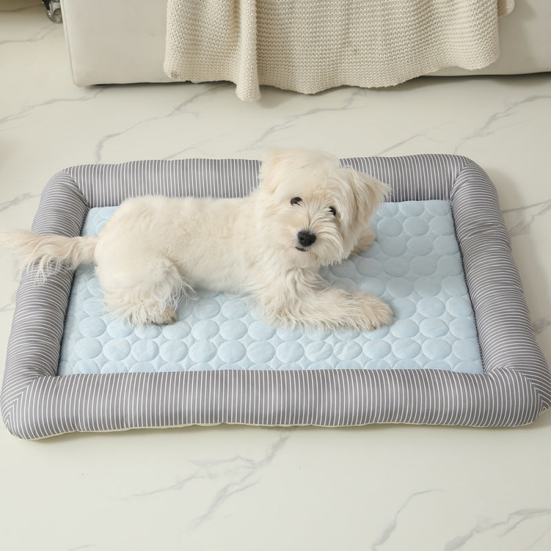 Cooling Ice Silk Summer Pet Sleeping Nest Bed