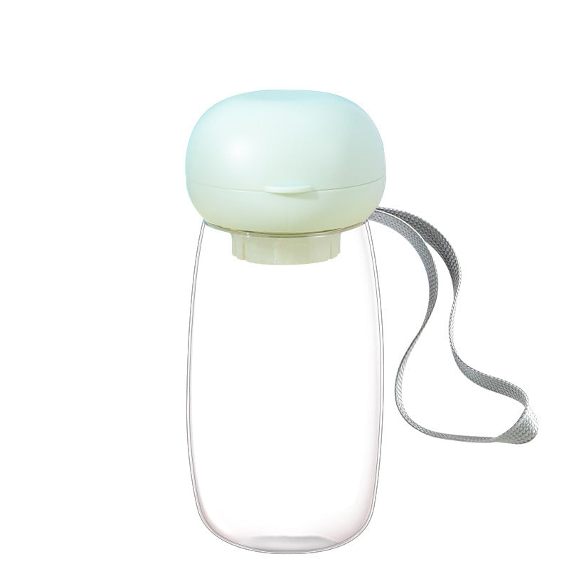 Portable Pet Water Bottle Travel Feeding Bowl High Temperature Resistant