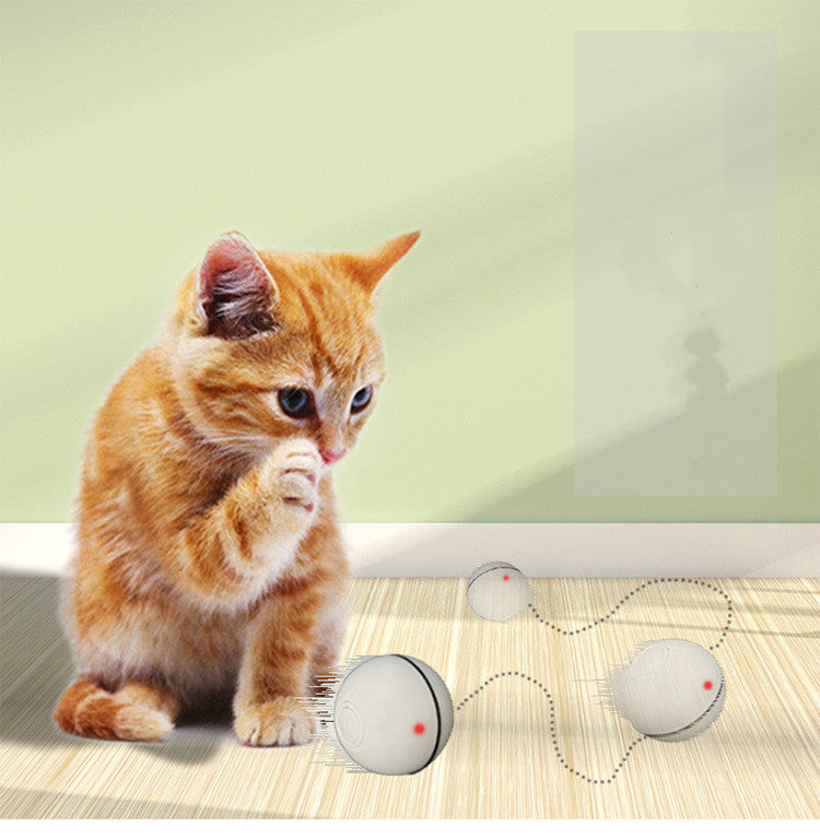 Electric Smart LED Laser USB Rolling Pet Ball Toy