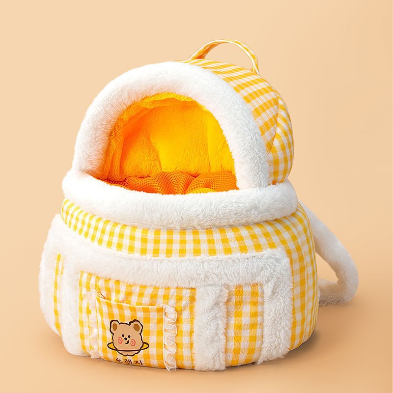 Animal Shape Pet Diaper Backpack Portable Off Shoulder Travel Bag