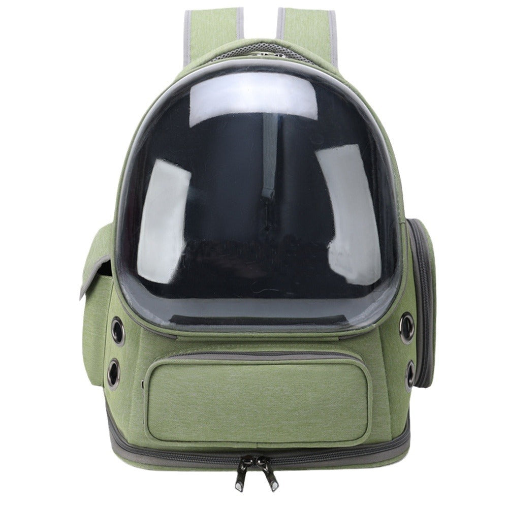 Portable Transparent Pet Backpack Space Capsule Travel Carrier Bag