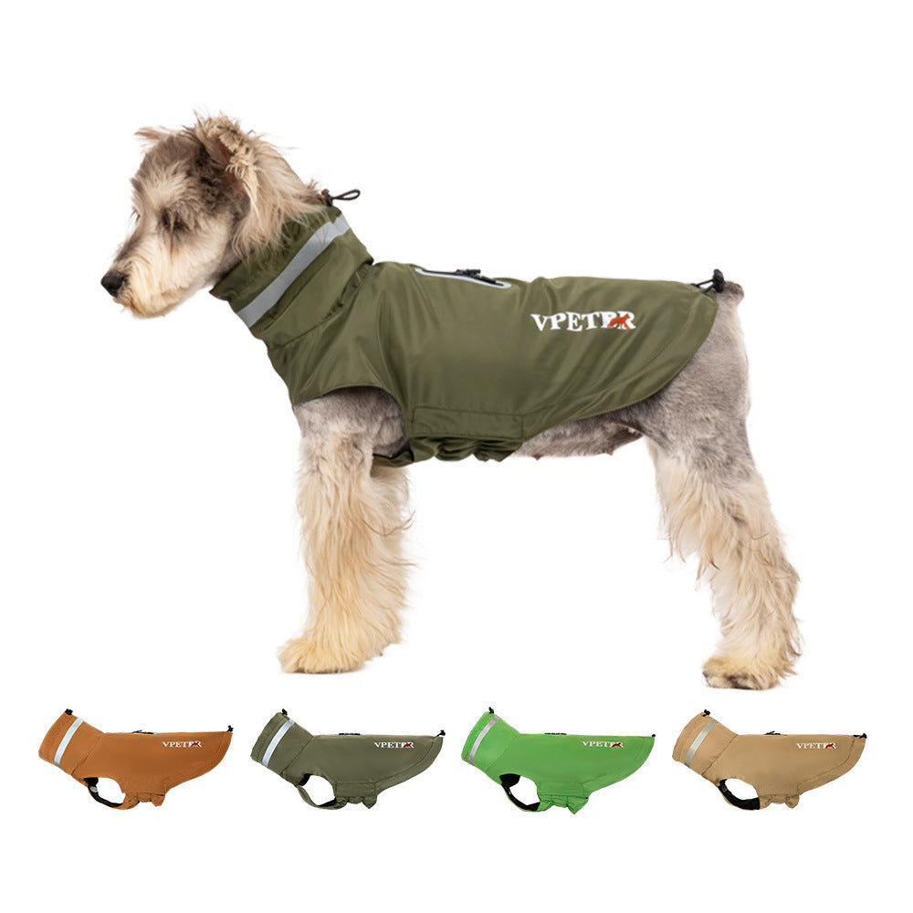 Windproof Waterproof Pet Raincoat Reflective Outdoor Lightweight Poncho