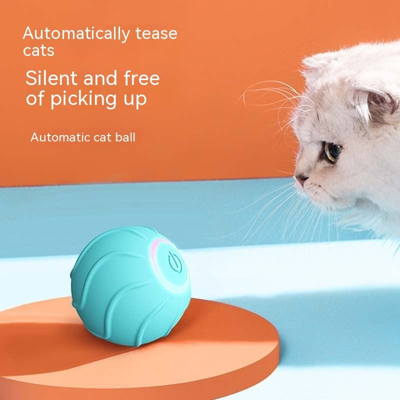 Smart Interactive Pet Rolling Ball USB Automatic Bouncing Toy