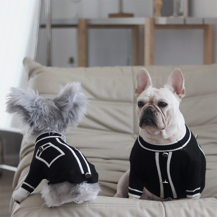 Warm Country Style Small Pet Sweater Clothes