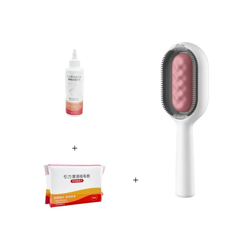 Pet Dematting Floating Hair Removal Grooming Brush With Tank
