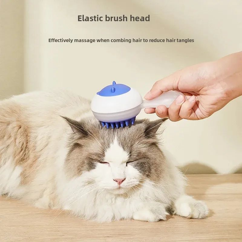 Automatic Soft Gel Dual Purpose Pet Bath Massage Brush