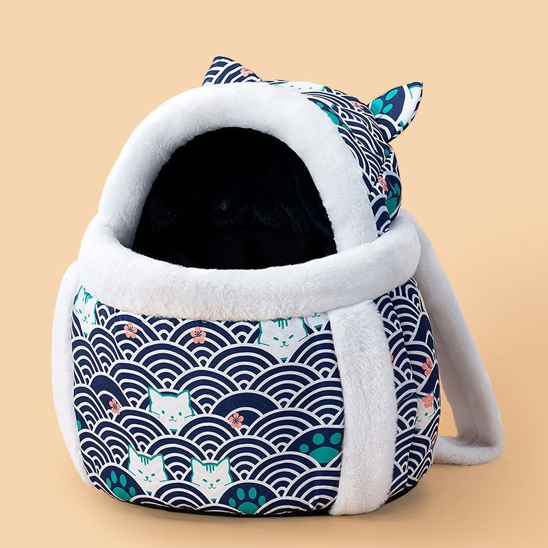 Animal Shape Pet Diaper Backpack Portable Off Shoulder Travel Bag