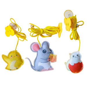 Interactive Hanging Rope Mouse Telescopic Funny Self Play Pet Toy Supplies