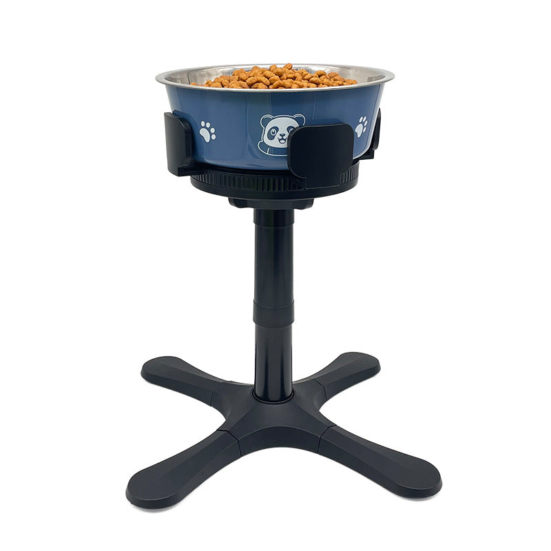 Adjustable Height Anti Tumble Pet Bowl Stand Bracket