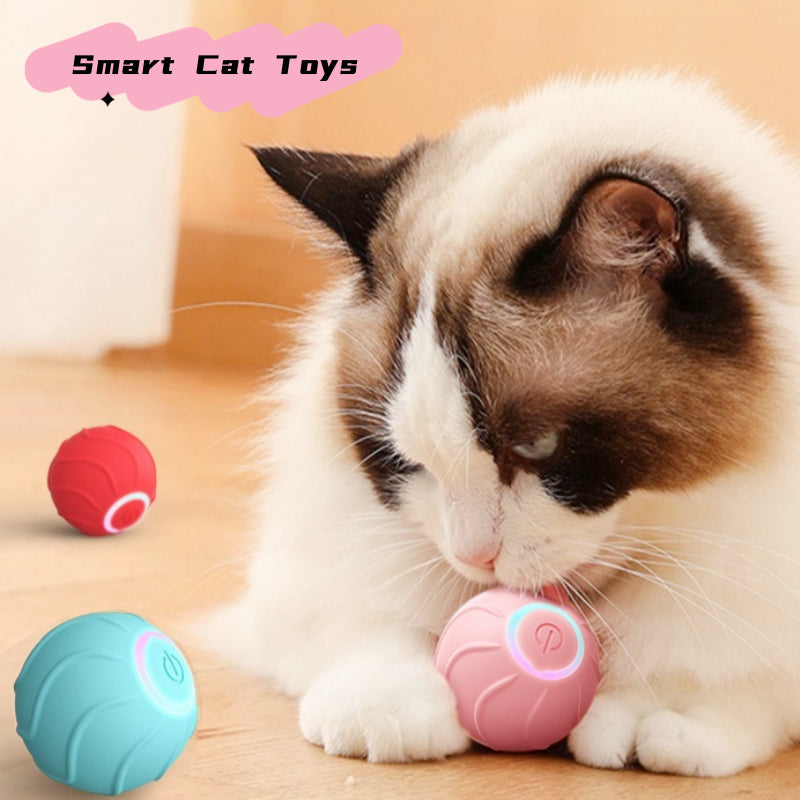 Smart Interactive Pet Rolling Ball USB Automatic Bouncing Toy