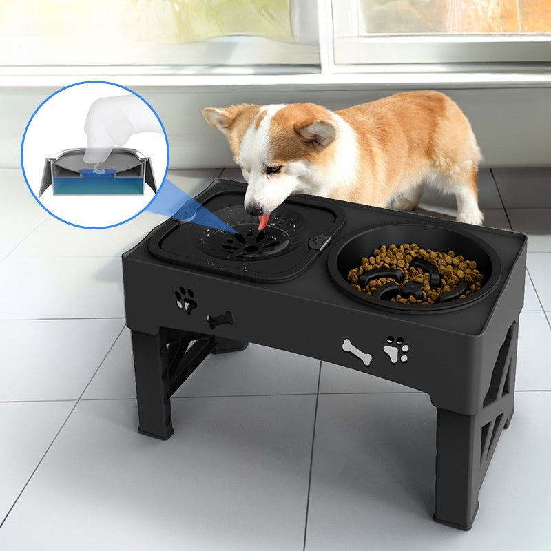 Stainless Steel Double Bowl Elevated Pet Feeder Stand
