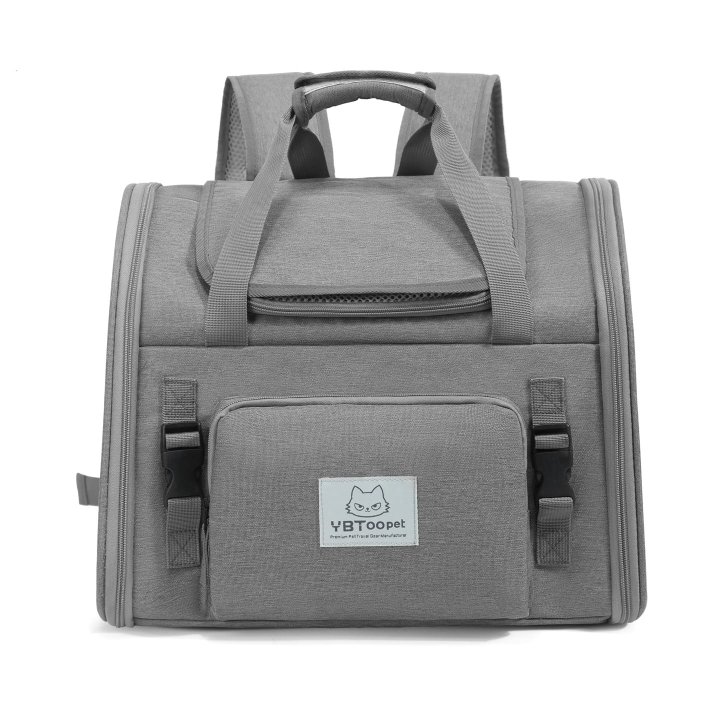 Expandable Breathable Portable Pet Backpack Large Capacity Outdoor Travel Bag