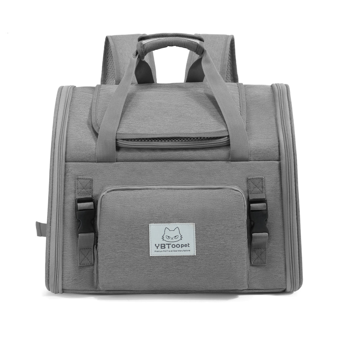 Expandable Breathable Portable Pet Backpack Large Capacity Outdoor Travel Bag