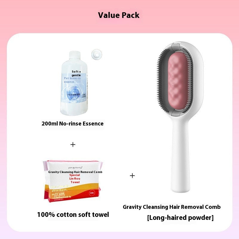 Pet Dematting Floating Hair Removal Grooming Brush With Tank