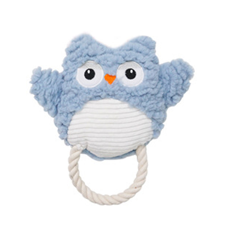 Plush Squeaky Animal Shape Bite Resistant Pet Toy For Training And Play