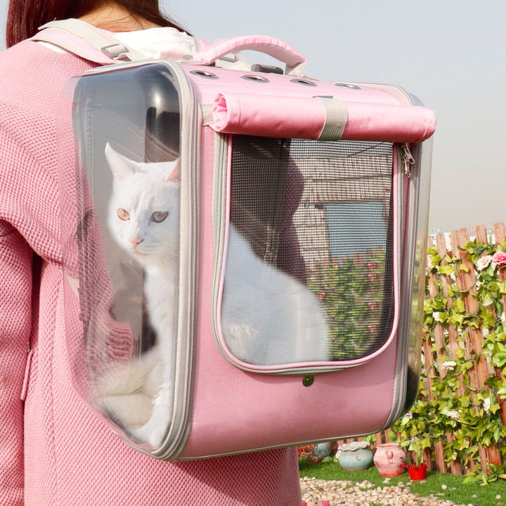 Portable Pet Backpack Go Out Travel Breathable Carry Bag
