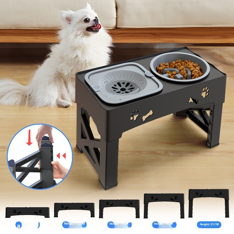 Stainless Steel Double Bowl Elevated Pet Feeder Stand