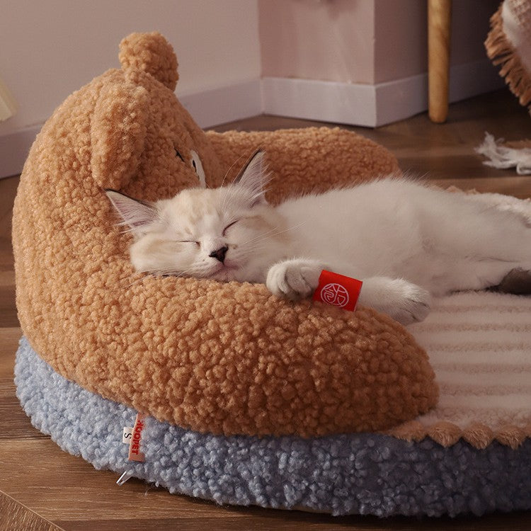 Winter Warm Pet Sleeping Nest Bed