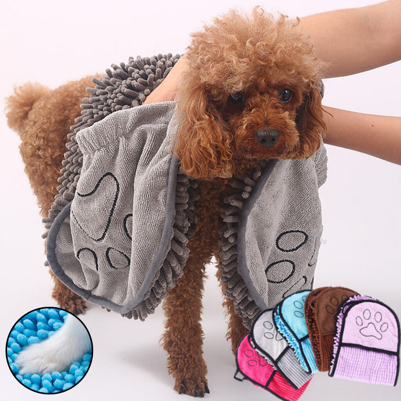 Super Absorbent Quick Drying Microfiber Pet Bathrobe Towel