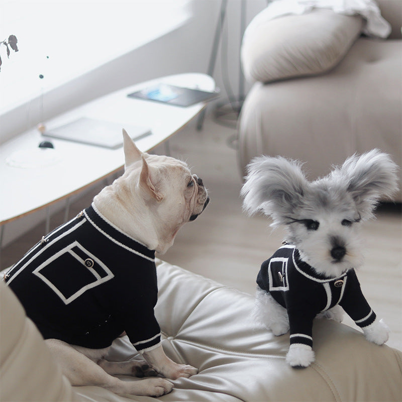 Warm Country Style Small Pet Sweater Clothes