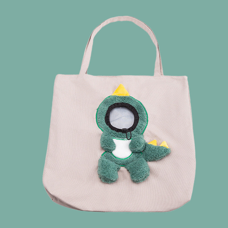 Animal Shape Pet Diaper Backpack Portable Off Shoulder Travel Bag