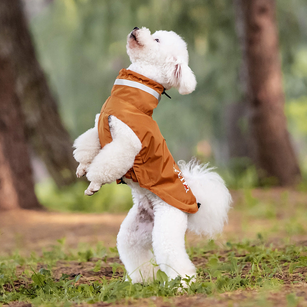 Windproof Waterproof Pet Raincoat Reflective Outdoor Lightweight Poncho