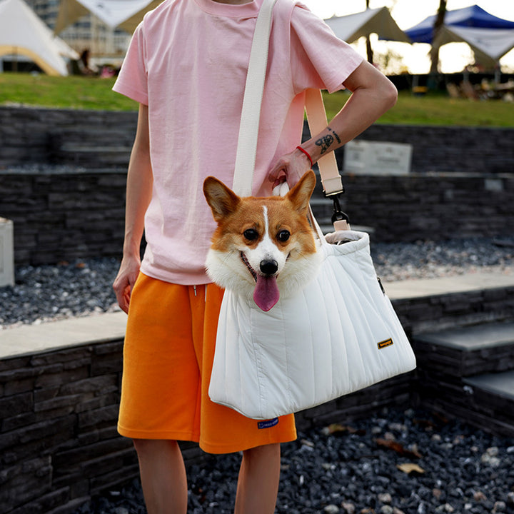 Portable Pet Messenger Bag Breathable Travel Carrier Handbag