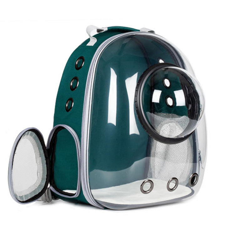 Transparent Skylight Breathable Pet Backpack Large Capacity Travel Bag