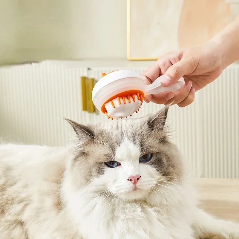 Automatic Soft Gel Dual Purpose Pet Bath Massage Brush