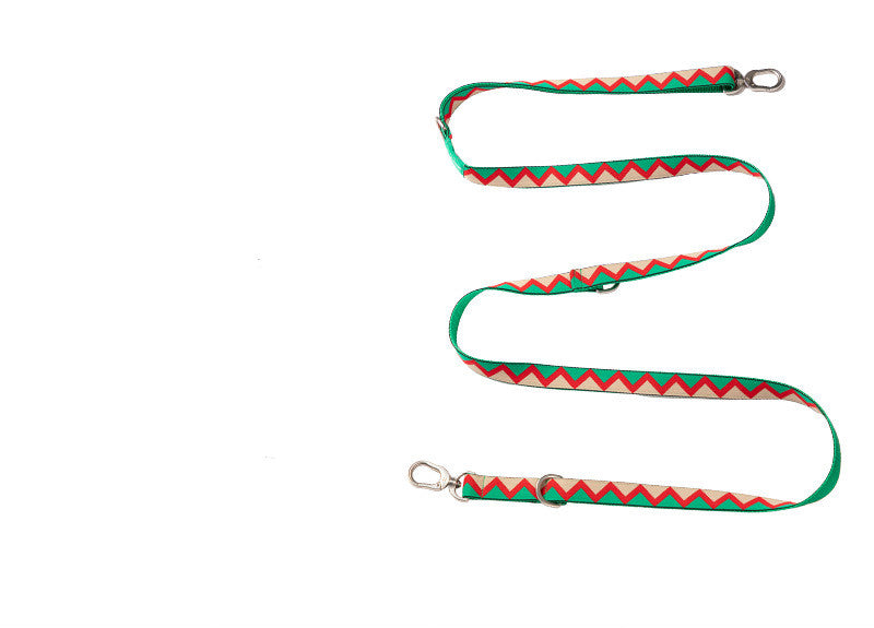 Rainbow Adjustable Hands Free Multifunctional Pet Traction Rope