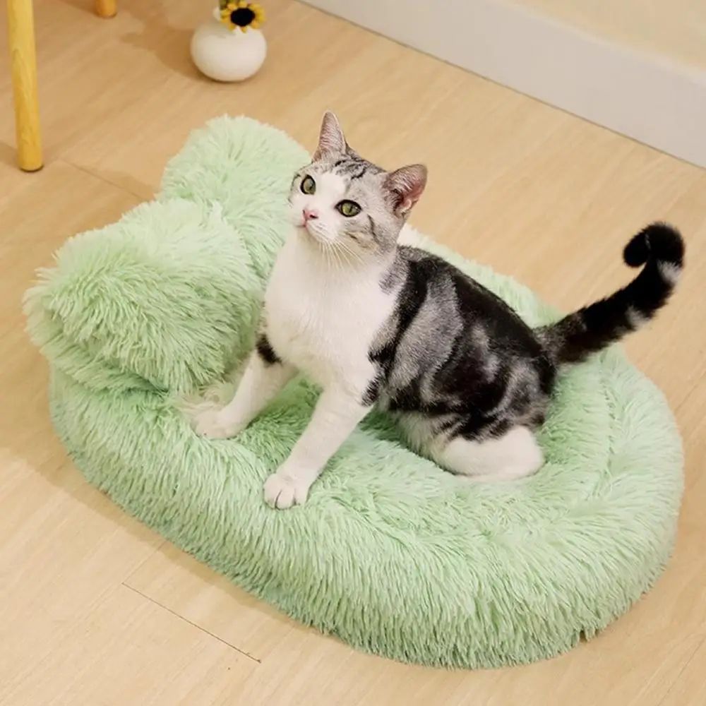 Fluffy Anti Slip Winter Pet Sleeping Nest Cave Bed