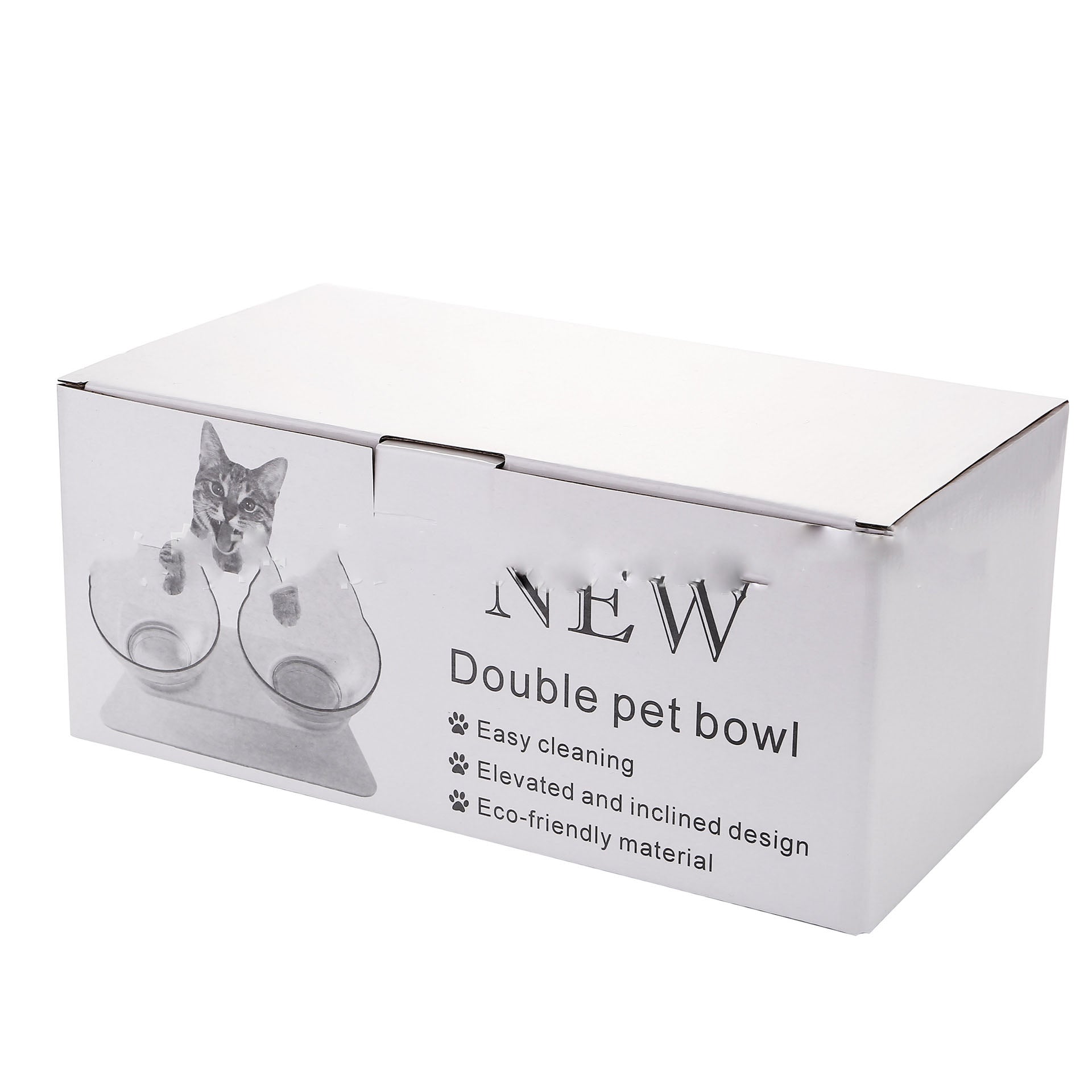 Non Slip Raised Stand Double Pet Food And Water Bowl