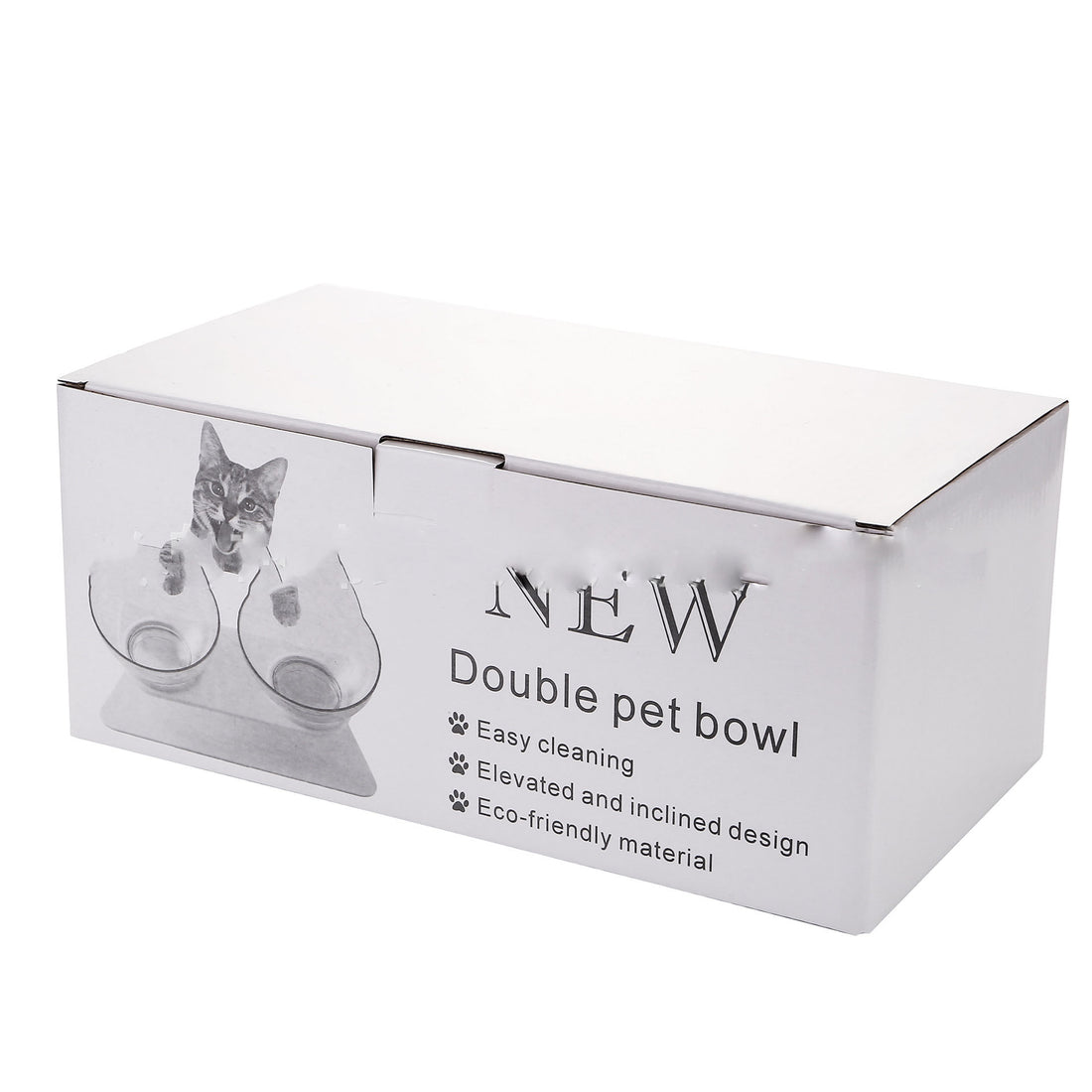 Non Slip Raised Stand Double Pet Food And Water Bowl