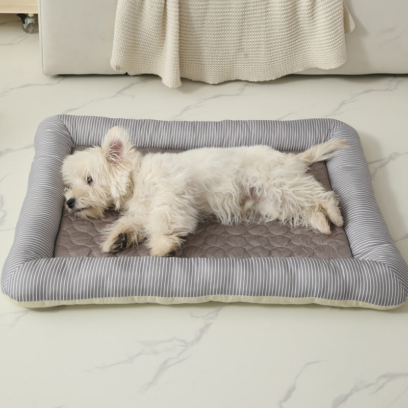 Cooling Ice Silk Summer Pet Sleeping Nest Bed
