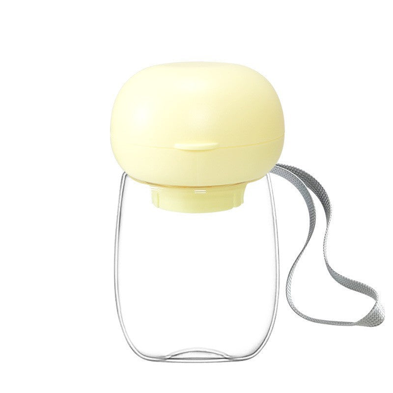 Portable Pet Water Bottle Travel Feeding Bowl High Temperature Resistant